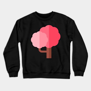 Pink bonsai tree icon Crewneck Sweatshirt